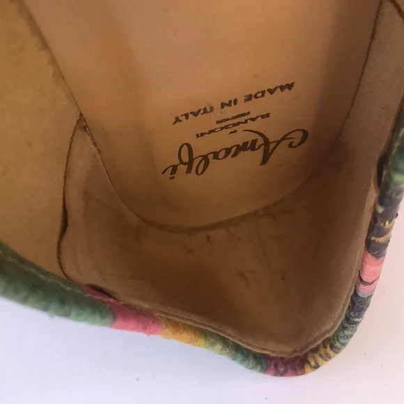 Amalfi Multicolor Snake Print Loafers with Gold Accent - Picture 6 of 16